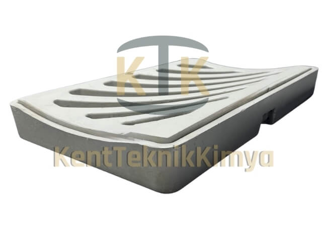 FK615-KIT-4060-D400 Oluklu Kompozit Yağmur Suyu Izgara Takımı 400x600 mm